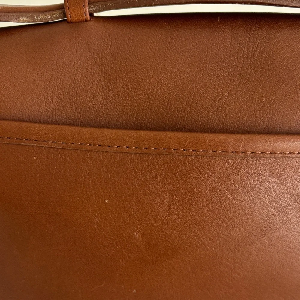 Coach Vintage Brown‎ Leather 9870 Court Crossbody Bag